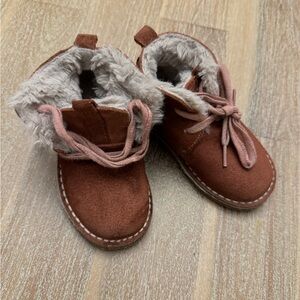 Toddler Girls Pink Zara Suede Boots 20